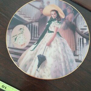 Gone With the Wind collector plate "The Green Sprigged Dress"